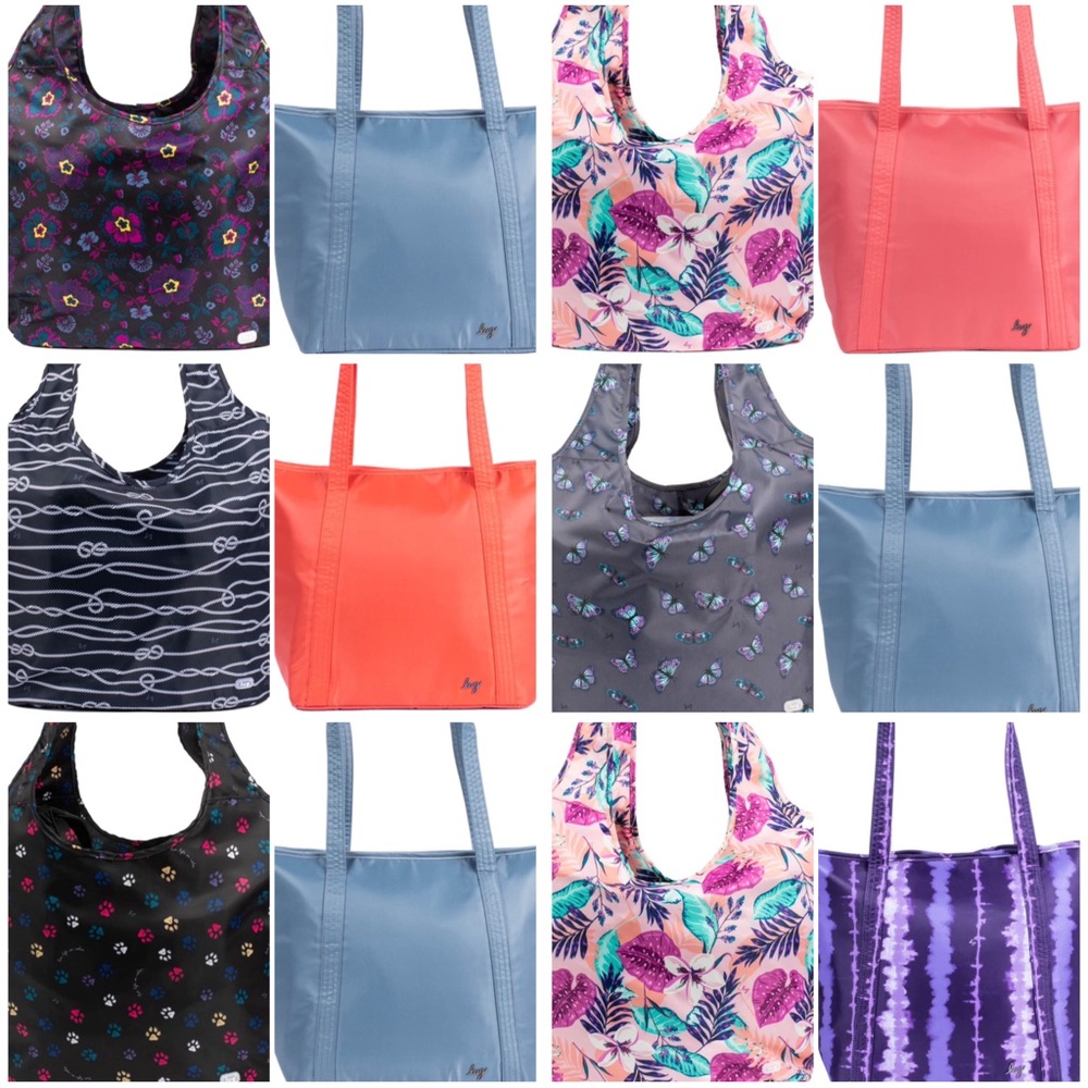 Lug Scramble Insulated Tote & Eco Shopper Set NWT